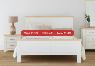 Free ad: Cotswold Bed Frame | Double | 4ft6 | White/Natural - 28% Off in Ireland. Cotswold Bed Frame | Double | 4ft6 | White/Natural - 28% Off in Ireland