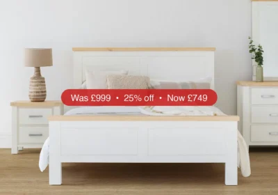 Free ad: Cotswold Bed Frame | King | 5ft | White/Natural - 25% Off in Ireland. Cotswold Bed Frame | King | 5ft | White/Natural - 25% Off in Ireland