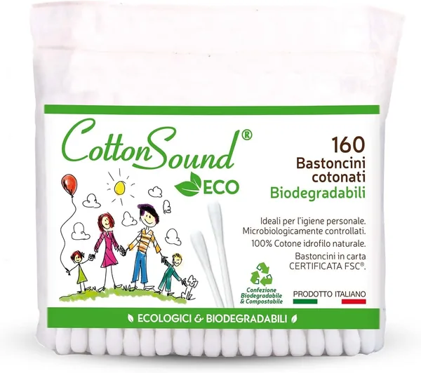 Cotton Sound Eco Cotton Sticks, 160 pezzi: Ecco il miglior prezzo su Amazon – Risparmia ora!