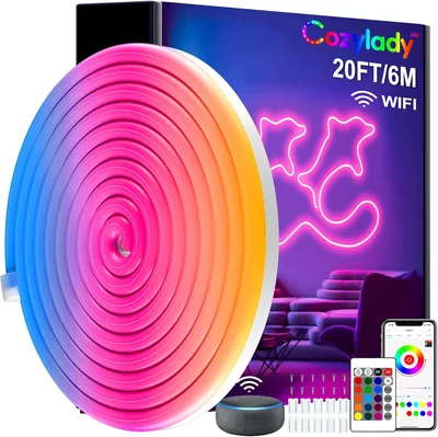 Cozylady 20ft RGB Neon Rope Lights Best Deal