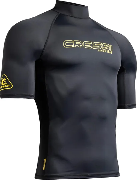 Cressi dal 1946 Sentinel Man – Protezione Solare UPF 50+ Rash Guard a Maniche Corte per Nuoto Surf e Immersioni, Best Deal