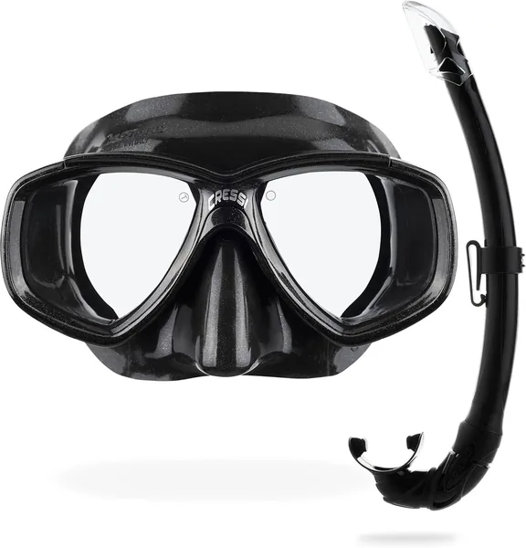 Cressi Perla – Maschera Subacquea Singola o Set Combo Perla + Snorkel per Immersioni e Snorkeling, Taglia Unica, 15% Sconto