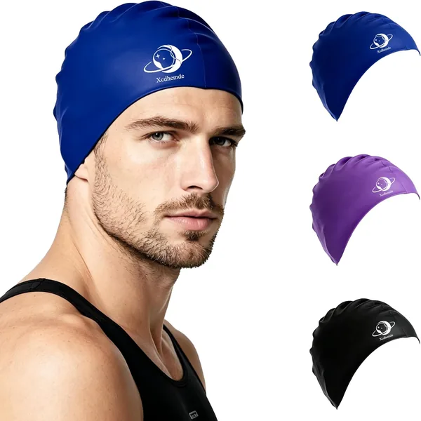 Czepek Pływacki Xcdhemde Unisex, Silikonowy, Wzmocniony Krawędź, Antypoślizgowy – 54% Off