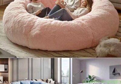 بين باج (Bean Bag) دائري ضخم - مقاس 180 سم✨ in Cairo