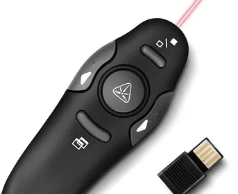 جهاز التحكم عن بعد للعروض اللاسلكية 2.4GHz، مقدم شرائح USB مع مؤشر ليزر، للتحكم في الشرائح على الكمبيوتر الشخصي والماك in Egypt