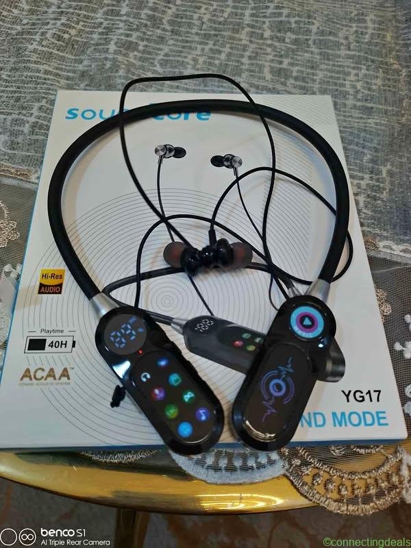 سماعة طوق soundcore YG17 بشاشة ديجيتال
