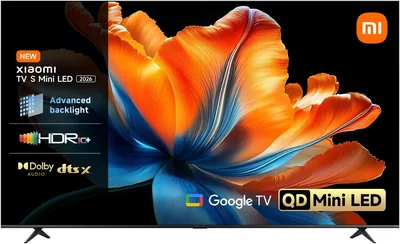 شاشة XIAOMI TV S ميني LED 55 بوصة 2026، تقنية QLED ميني LED 4K UHD، تلفزيون ذكي بنظام Google TV، HDR10+، جهاز استقبال ثلاثي، DVB T2، 60 هرتز مع دعم 120 هرتز G in Saudi Arabia