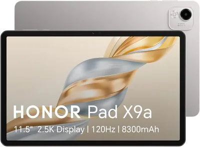 لوح شاشة HONOR Pad X9a Wi-Fi 11.5 بوصة، 120 هرتز، 8 جيجا بايت رام + 128 جيجا تخزين، أندرويد 15، سنابدراغون 685، بطارية 8300 مللي أمبير، شاحن 35 واط أفضل سعر