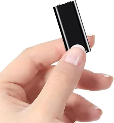 مسجل صوتي AINNOER، 8GB/16G، 300 ساعة تسجيل مستمر، USB، صوت MP3، مفعل بالصوت (Q2-8GB) أفضل صفقة