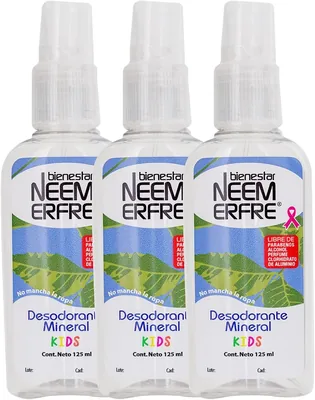 Desodorante Infantil para Niñas y Niños – Líquido de Piedra de Alumbre de Potasio – Sin Clorhidrato de Aluminio, Alcohol, Elimina el Mal Olor – 15% de Descuento