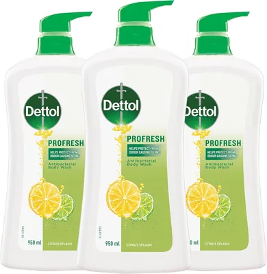 Dettol Profresh Shower Gel 950ml x 3 Pack Best Deal