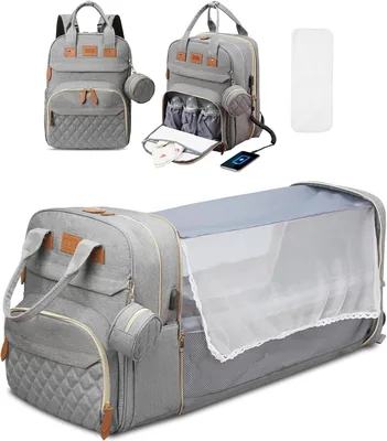 Diaper Bag Backpack with USB Charging, Waterproof & Changing Station – Best Deal