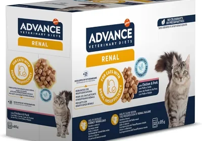 Diete Veterinarie Avanzate Renali Alimenti Umidi per Gatti Multipack 12 x 85 g Sacchetti in Italy