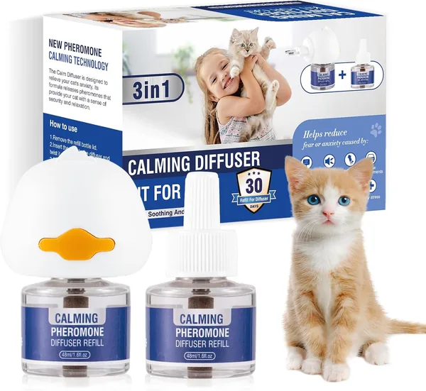 Diffusore Calmante Feromoni per Gatti 3 in 1: Risparmia il 94% – Prezzo Imbattibile su Amazon