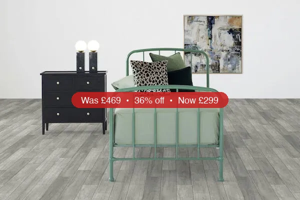 Dillon Bed Frame | Small Double | 4ft | Green – 36% Off