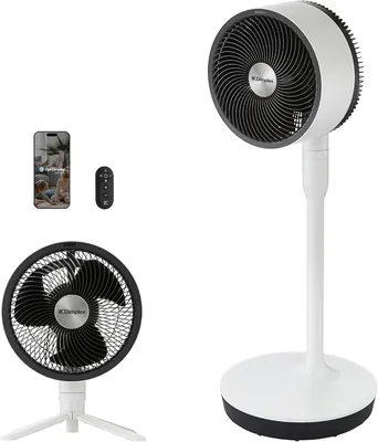 Dimplex DUOCOOL 2-in-1 Tripod Ventilator, Stille Ventilator met 5 Snelheden en Turbo, 20m Bereik – Best Deal