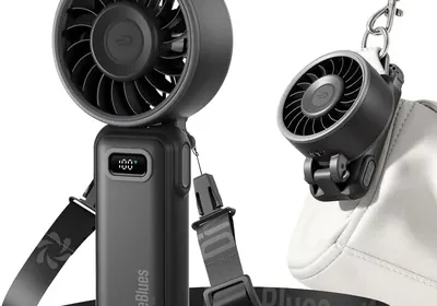 Diveblues Handheld Fan Akku wiederaufladbar - 100 Stunden Mini-Lüfter starker Luftstrom mit Turbo-Technologie 4-in-1 Tragbarer Fächer in Slovenia