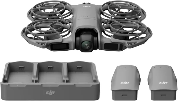 DJI Neo 2 Fly More Combo (Drohne nur), Palmstart und -landung, Gestensteuerung, ActiveTrack, Omnidirektionale Hinderniserkennung – 28% Rabatt