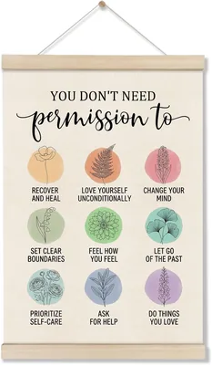 DOI-LANEE Mental Health Poster Hanger Frame – Therapy Decor