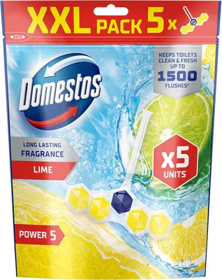 Domestos Power 5 Lime Toilet Rim Block 250g Best Deal