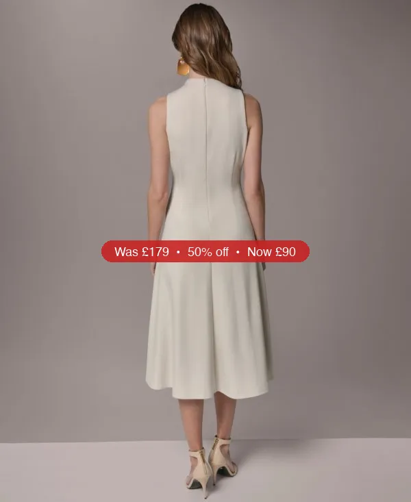 Donna Karan New York Women’s Mock Neck Dress – 50% Off