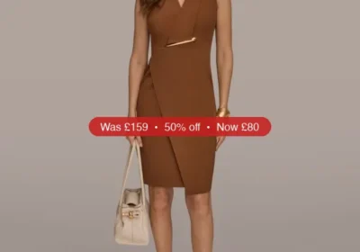 Free ad: Donna Karan New York Women's Sleeveless Wrap V-neck Sheath Dress - 50% Off in United States. Donna Karan New York Women's Sleeveless Wrap V-neck Sheath Dress - 50% Off in United States