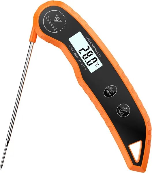 DOQAUS Digital Kåt Thermometer, 3s Inständ Läsning, Faltbar Probe – Spar 35% Off