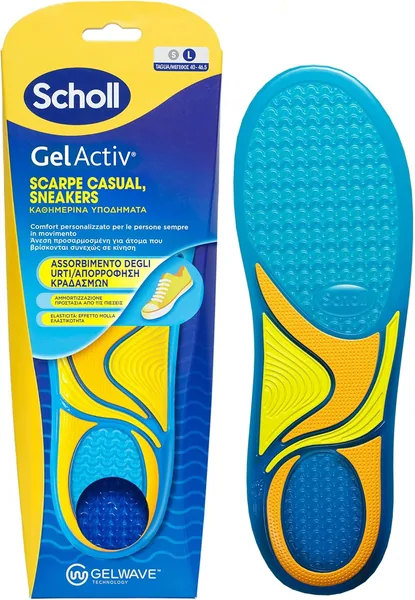 Dr. Scholl’s GelActiv Insoles: Scarpe Casual e Sneakers con Memory Foam e Tecnologia GelWave, Sconto del 25%