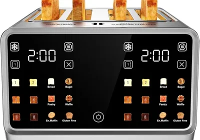 Dual Zone Toaster 78% Off - Smart Touchscreen Stainless Steel in United States