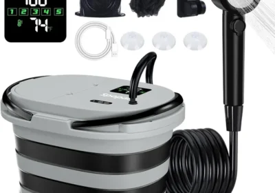 Free ad: Ducha portátil Spopal con batería de 13000mAh, pantalla LED y balde plegable de 20L, 5 velocidades ajustables in Spain. Ducha portátil Spopal con batería de 13000mAh, pantalla LED y balde plegable de 20L, 5 velocidades ajustables in Spain