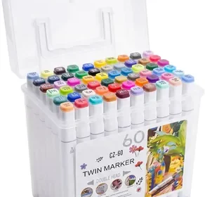 Free ad: Duravel Twin Marker Set: 60 Colours, Dual Tip Art Markers for Drawing & Illustration - Best Deal in Oman. Duravel Twin Marker Set: 60 Colours, Dual Tip Art Markers for Drawing & Illustration - Best Deal in Oman