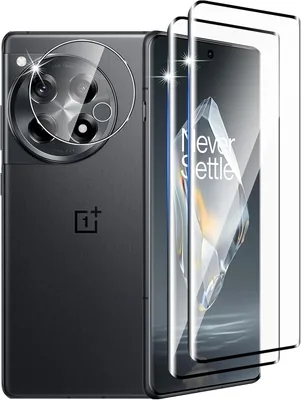 DXULWLM 2 + 1 st härda glas för OnePlus 12R – Fullt överkopplat, transparant HD, 3D täckning, 9H hårdhet – Best Deal