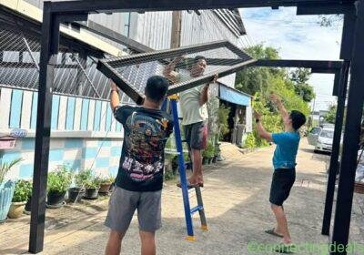ซุ้มโครงสร้างเหล็กหนา เหมาะกับโรงรถ in Bangkok
