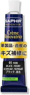 サフィール レザー製品色修理クリーム、合成レザーのきずに、チューブ、0.8フロンオンス (25ml)、補完色