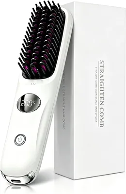 フューチャーガール ヘアブラシ、ブラシアイロン、コードレスヘアアイロン、ヘアケア、負イオン発生、すべての髪型対応、Best Deal