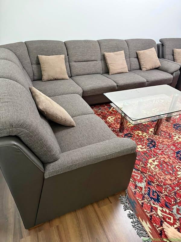 Eckcouch mit Sessel