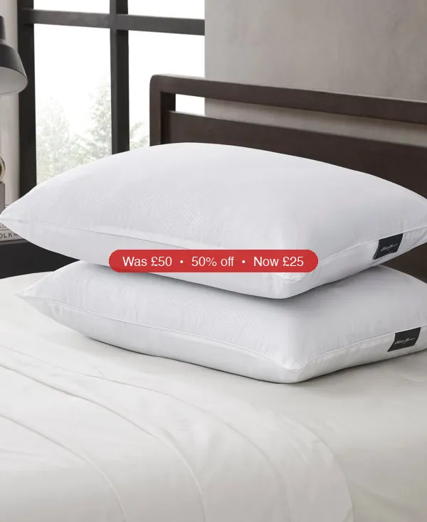Eddie Bauer 2-Pack Pillow, Jumbo – 50% Off