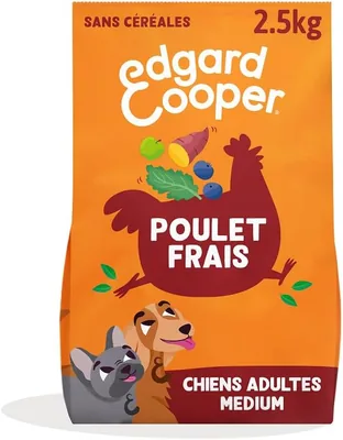 Edgard & Cooper Aliment pour Chiens (Poulet Frais, 2.5 kg) Sans Grain, Protéines Vraies, Ingrédients Naturels pour Chiens, Hypallergénique – Meilleure Offre