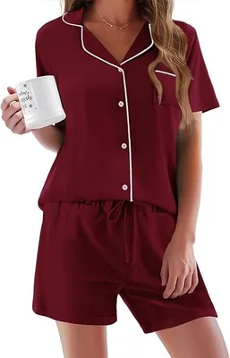 Ekouaer Women’s Short Sleeve Pajamas Set – Best Deal