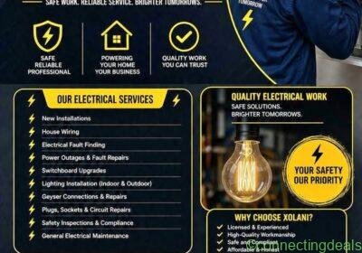Free ad: Electrical services in Durban. Electrical services in Durban