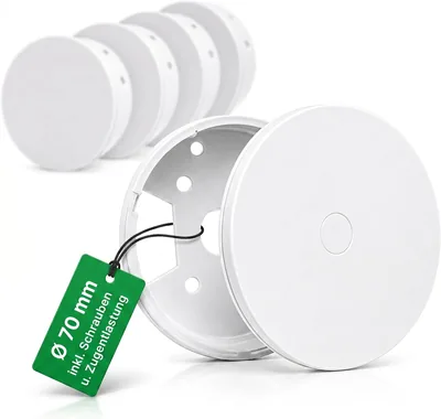 Elektro Butler Deckensteckdose Weiß – Lampendekor 70 x 30 mm Kabelverkleidung Deckenrose Weiß für eine saubere Installation (19% Rabatt)