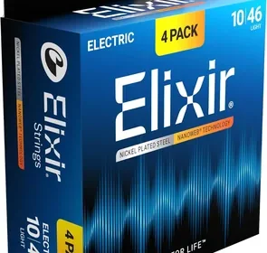 Elixir Cuerdas NANOWEB para guitarra eléctrica, .010-.046, 4 unidades, 25% de descuento in Mexico