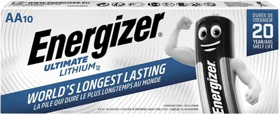 Free ad: Energizer Ultimate 10 x 1.5V Lithium AA Batteries - Best Deal in United Kingdom. Energizer Ultimate 10 x 1.5V Lithium AA Batteries - Best Deal in United Kingdom