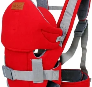Ergonomic Baby Carrier, 6 Carrying Positions, Breathable Mesh, Red & Grey (3-30 Months), Adjustable Hip Seat with Head Support - Best Deal in South Africa