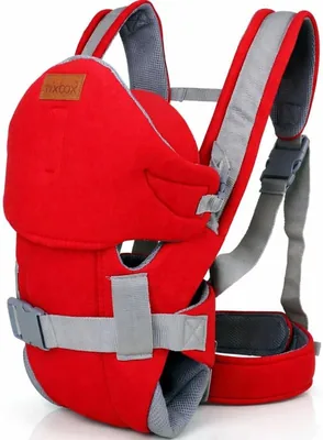 Ergonomic Baby Carrier, 6 Carrying Positions, Breathable Mesh, Red & Grey (3-30 Months), Adjustable Hip Seat with Head Support – Best Deal