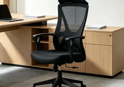 Free ad: Ergonomic Office Chair High-Back Mesh Lumbar Support 360° Swivel Adjustable Height in Bahrain. Ergonomic Office Chair High-Back Mesh Lumbar Support 360° Swivel Adjustable Height in Bahrain