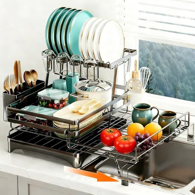 Expandable 2-in-1 Dish Drying Rack Best Deal