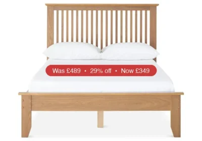 Free ad: Ezra Bed Frame | Small Double | 4ft | Ash - 29% Off in Ireland. Ezra Bed Frame | Small Double | 4ft | Ash - 29% Off in Ireland