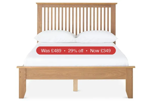 Ezra Bed Frame | Small Double | 4ft | Ash – 29% Off