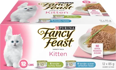 Free ad: Fancy Feast Wet Kitten Food 12% Off - 85g (12 Pack) in Canada. Fancy Feast Wet Kitten Food 12% Off - 85g (12 Pack) in Canada